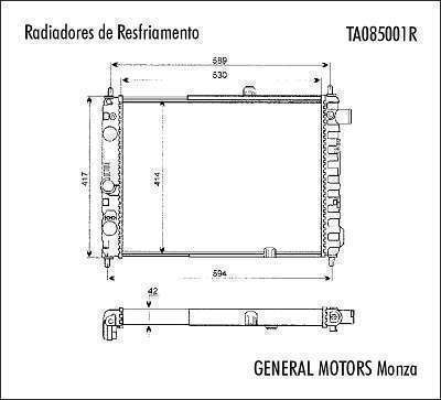 RADIADOR DE RESFRIAMENTO